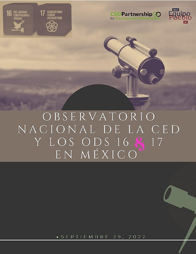 Observatorio Nacional de la CED y los ODS 16 y 17 en México