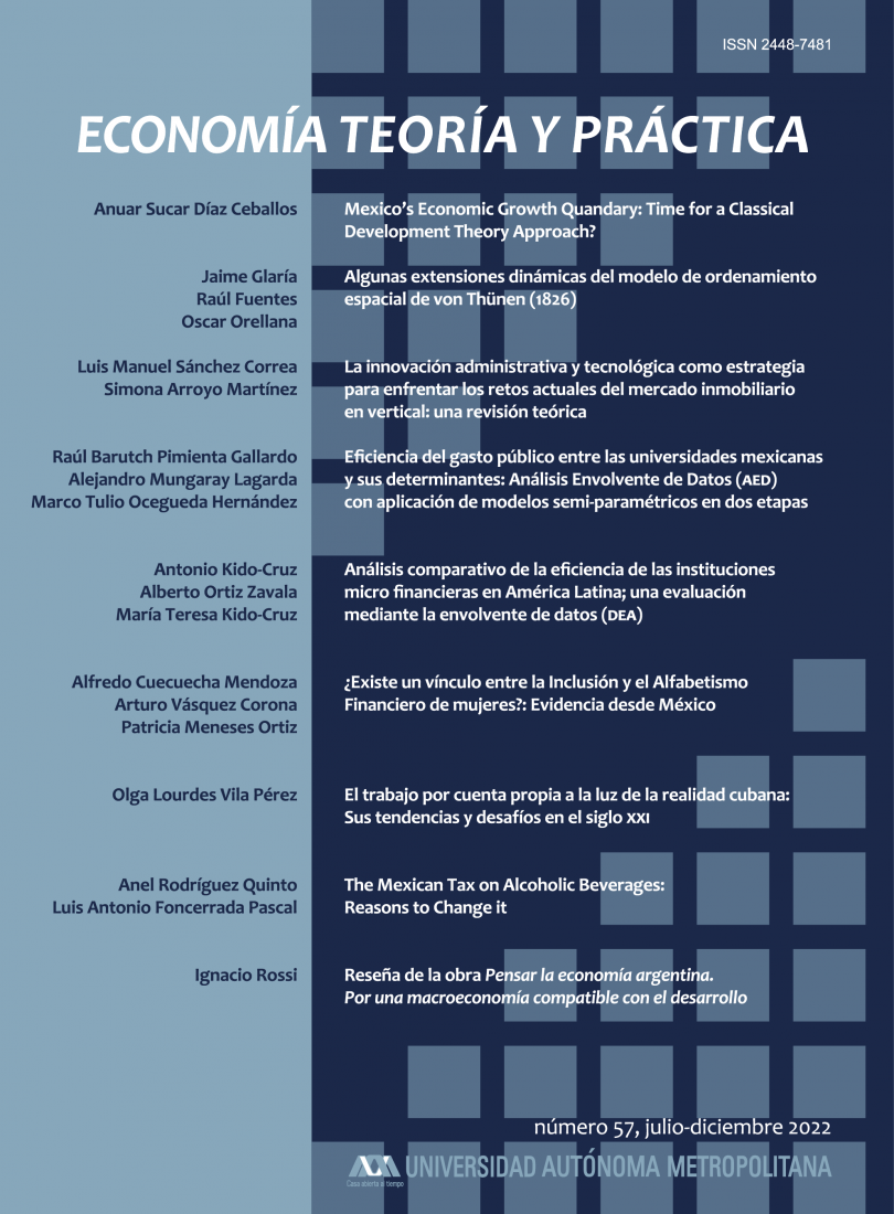 Economía Teoría y Práctica, año 30, número 57