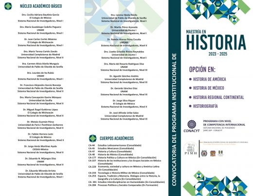Maestría en Historia 2023-2025