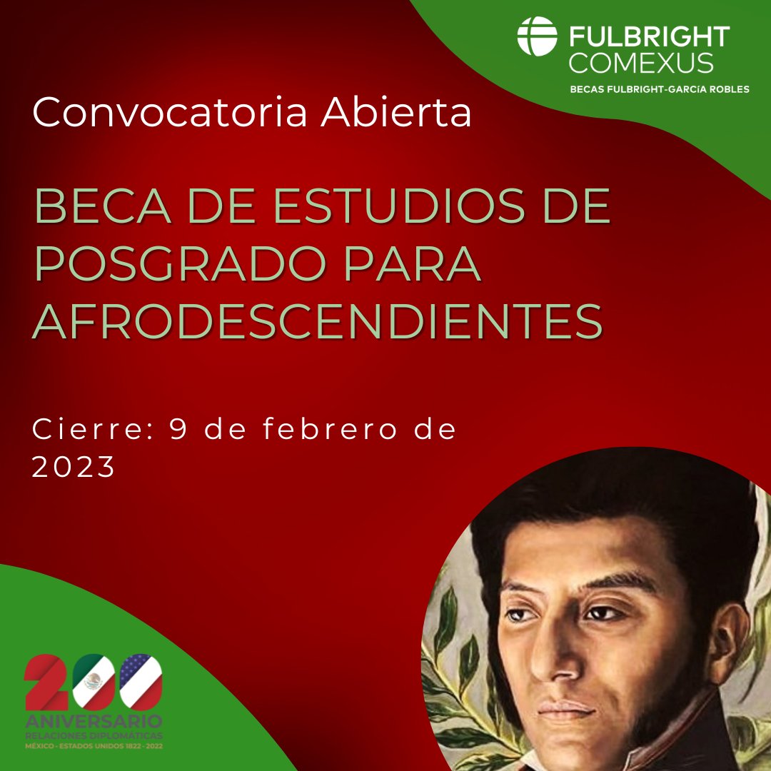 Beca de Estudios de Posgrado para Candidatos Afrodescendientes - COMECSO