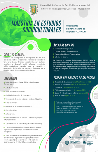 Maestría en Estudios Socioculturales