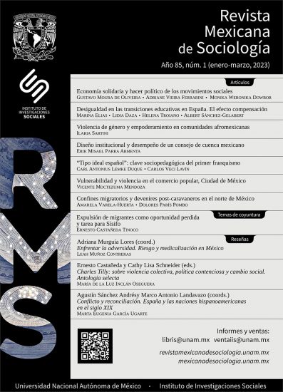 Revista Mexicana de Sociología, vol. 85, núm. 1