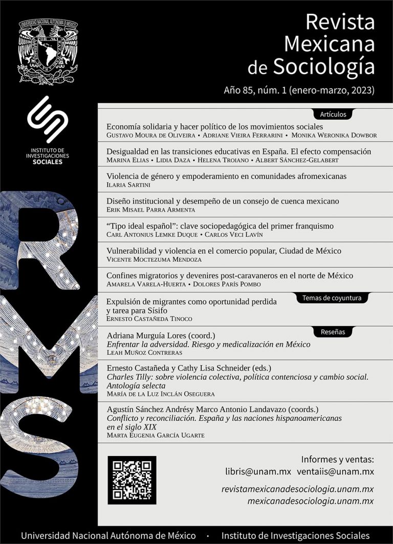 Revista Mexicana de Sociología, vol. 85, núm. 1