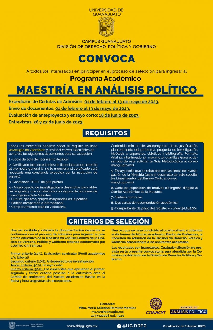 Maestría en Análisis Político