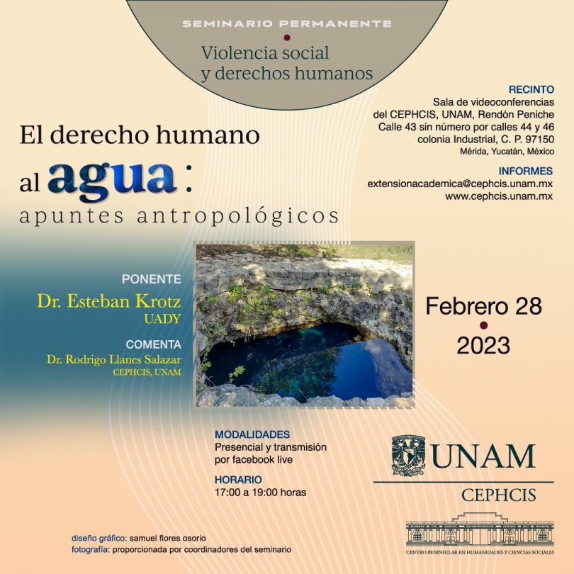 El derecho humano al agua: apuntes antropológicos