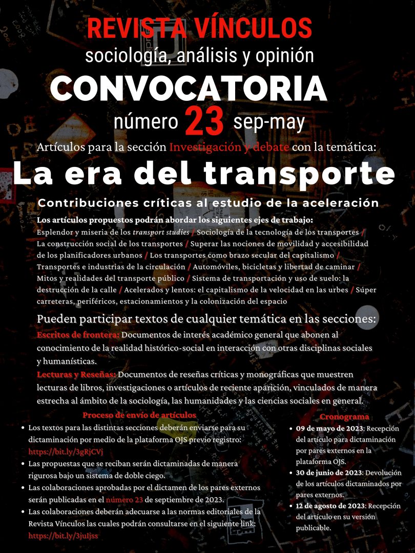 La era del transporte. Contribuciones críticas al estudio de la aceleración