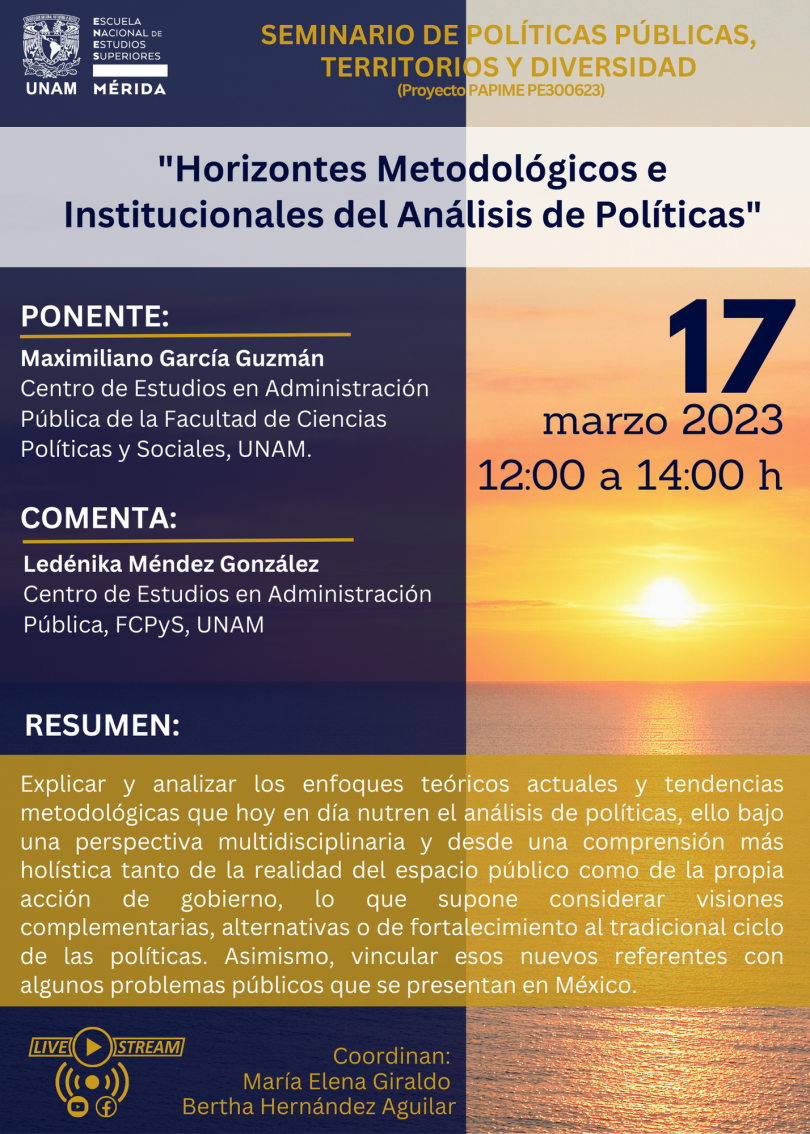 Horizontes metodológicos e institucionales del análisis de políticas
