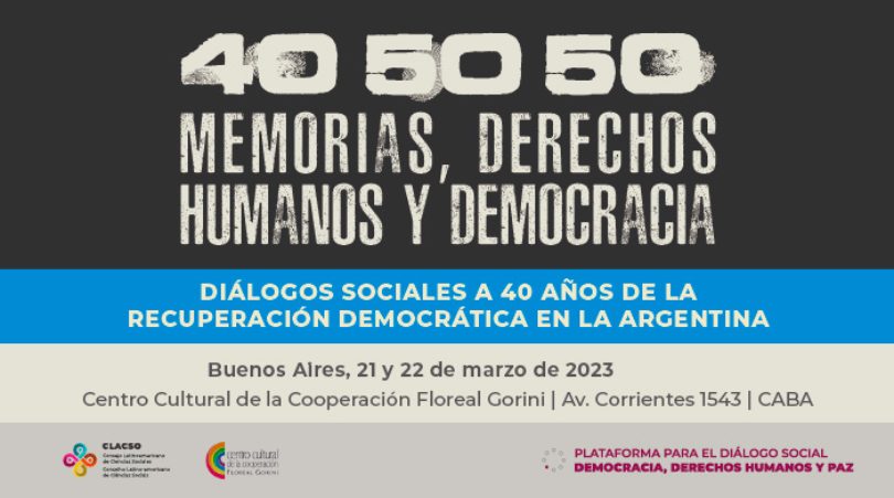 Memorias, Derechos Humanos y Democracia