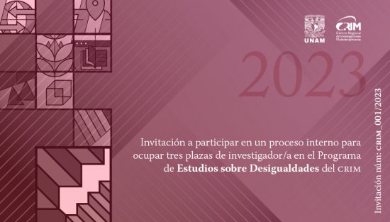 Tres plazas en el programa de estudios de las desigualdades del CRIM