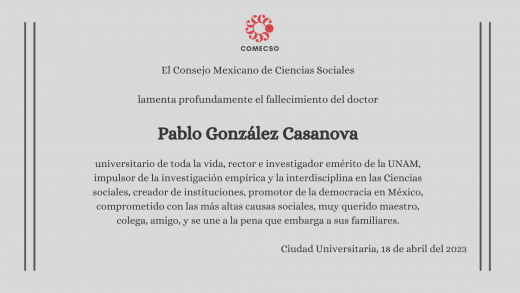 Pablo González Casanova (1922-2023)