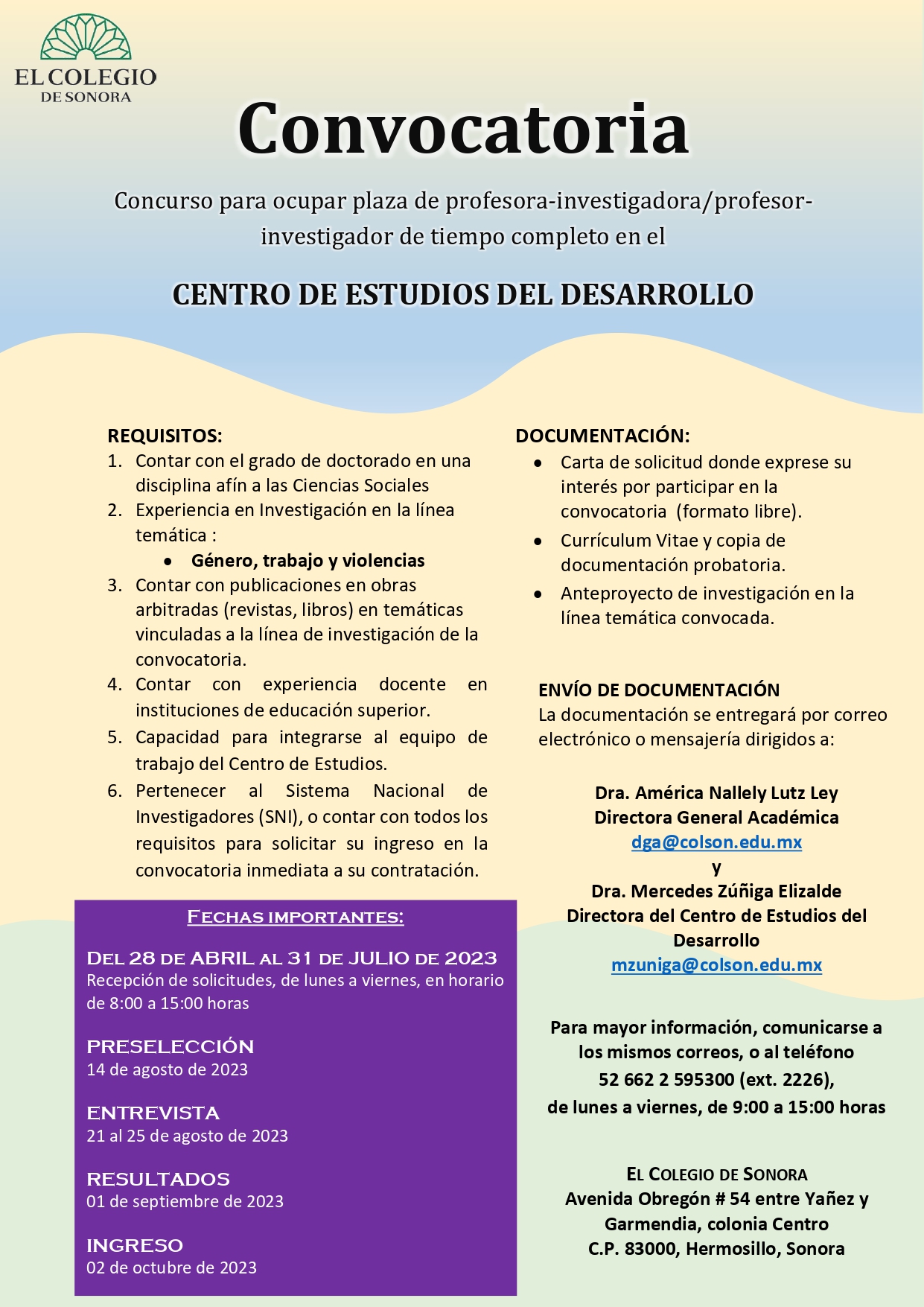 Plaza de profesor/a-investigador/a en estudios del desarrollo - COMECSO