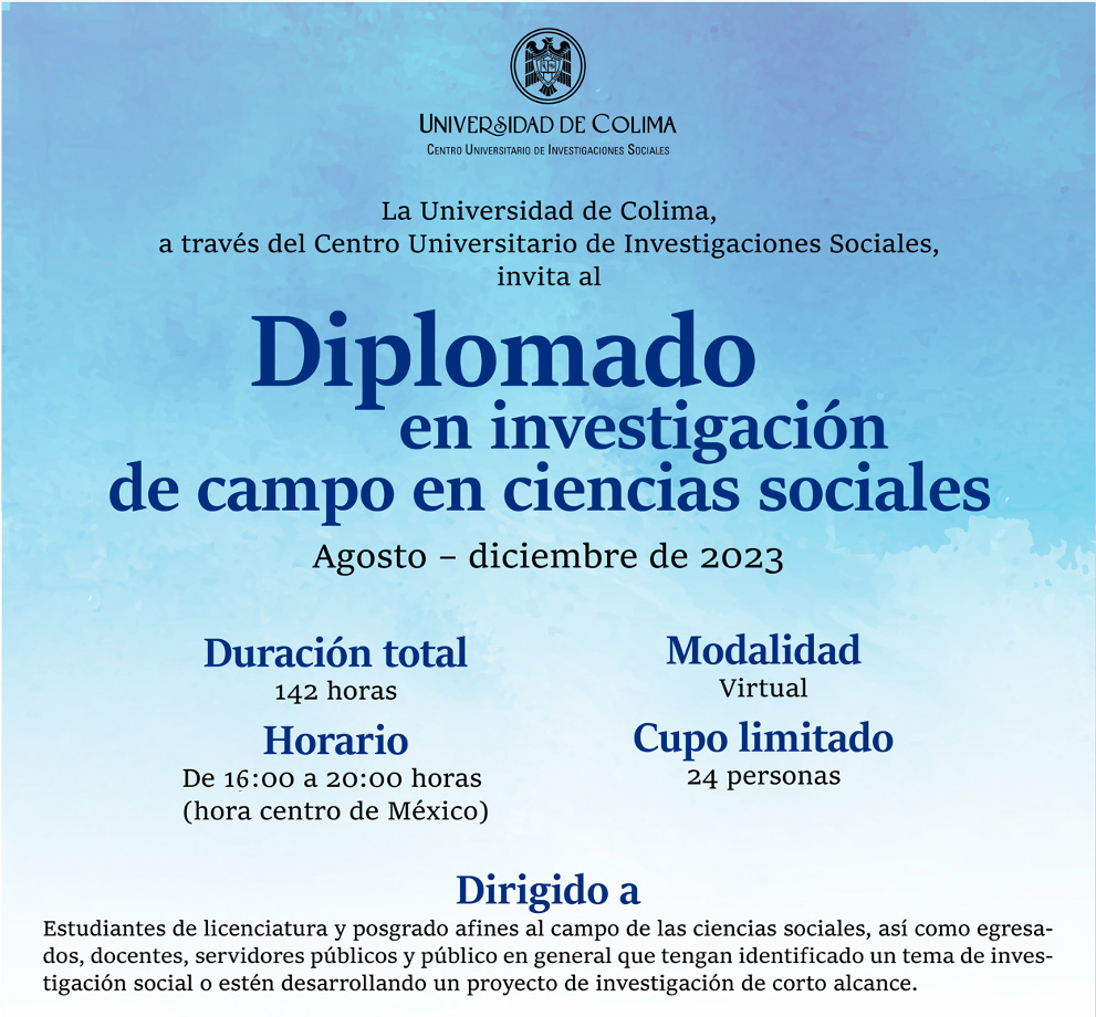 Diplomado en investigación de campo en ciencias sociales - COMECSO