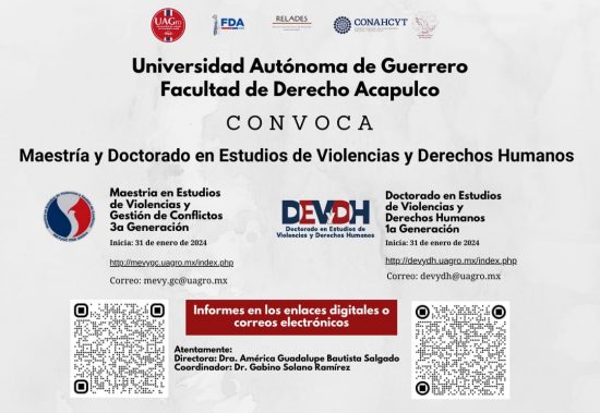 Maestría y Doctorado en Estudios de Violencias y Derechos Humanos