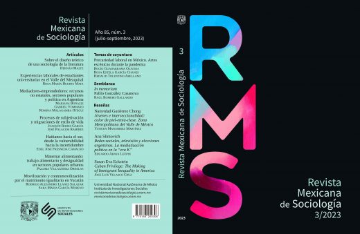 Revista Mexicana de Sociología, vol. 85, núm. 3