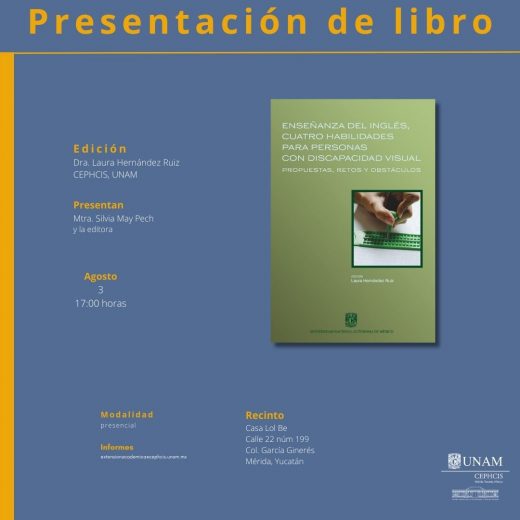 Enseñanza del inglés, cuatro habilidades para personas con discapacidad visual