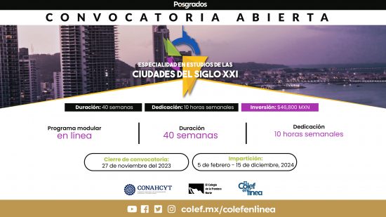 Especialidad en Estudios de las Ciudades del Siglo XXI