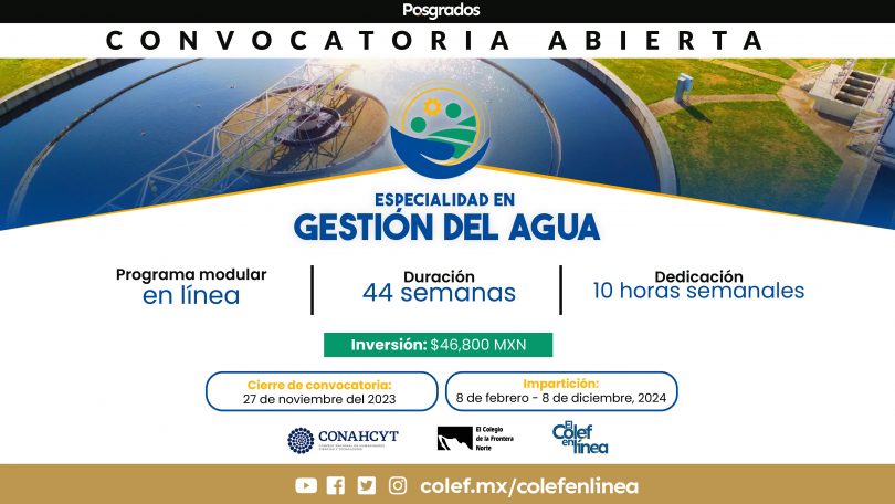 Especialidad en Gestión del Agua