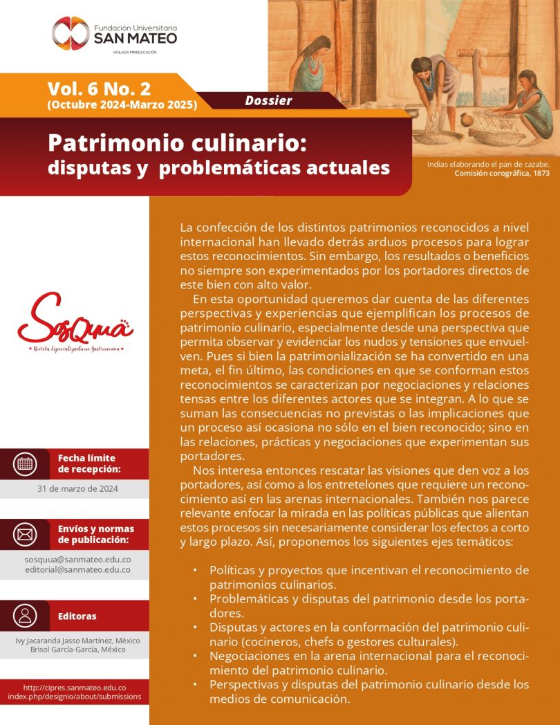 Patrimonio culinario: disputas y problemáticas actuales