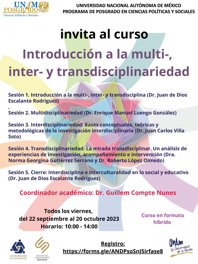 Introducción a la multi-, inter- y transdisciplinariedad