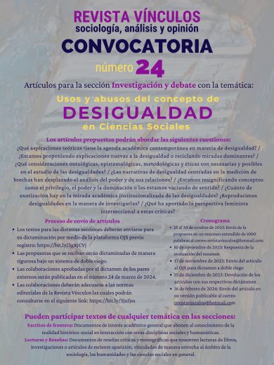 Usos y abusos del concepto de Desigualdad en Ciencias Sociales