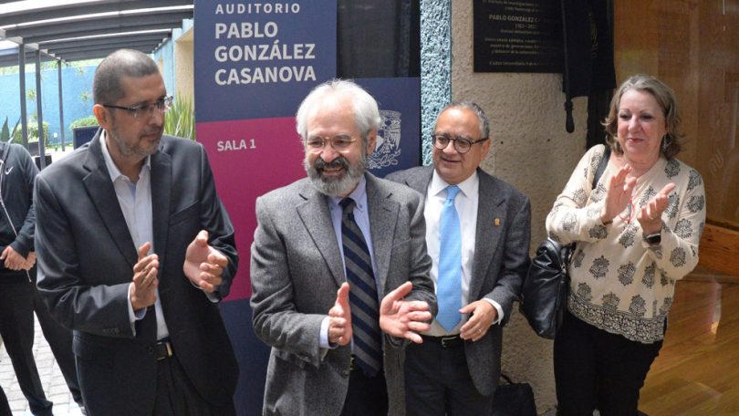 Auditorio del IIS lleva el nombre de Pablo González Casanova