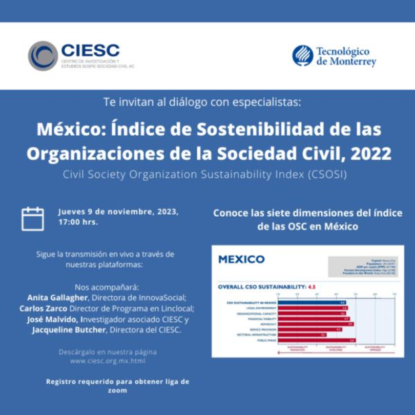 Presentación del Índice de sostenibilidad de las OSC