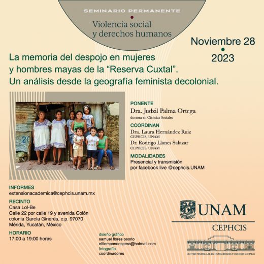 Le memoria del despojo en mujeres y hombres mayas de la “Reserva Cuxtal”