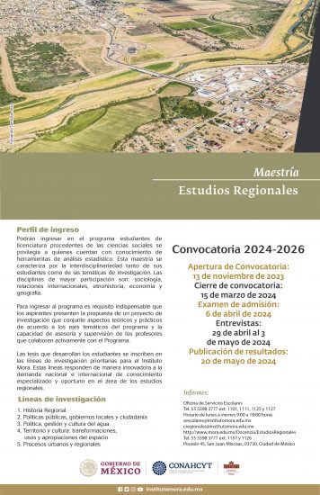 Maestría en Estudios Regionales