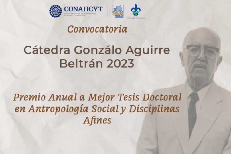 Premio Anual Cátedra Gonzalo Aguirre Beltrán 2023