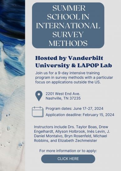 Summer School in International Survey Methods