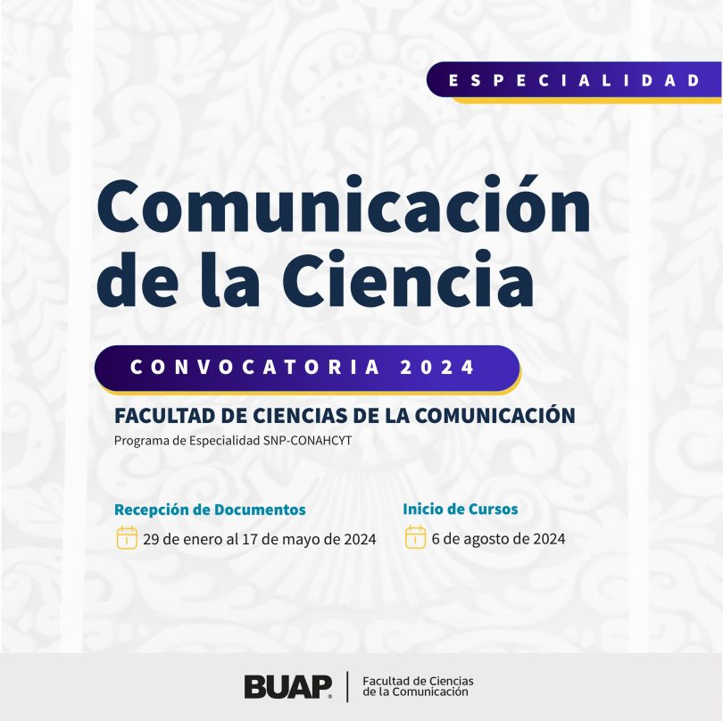 Especialidad en Comunicación de la Ciencia