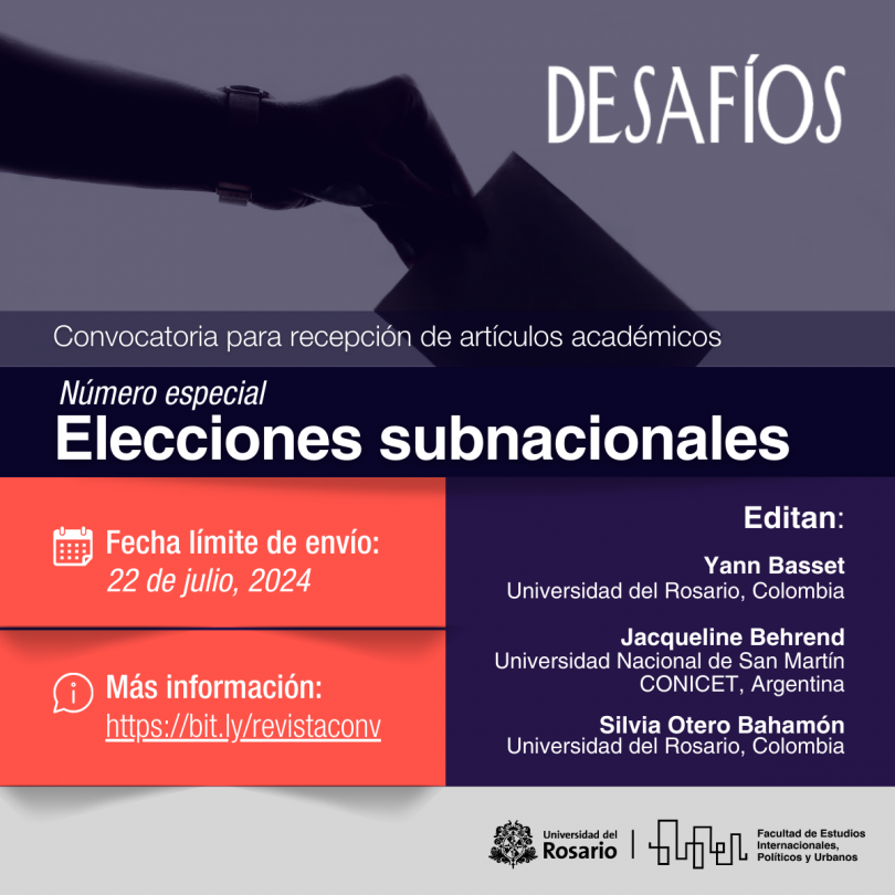 Recepción de artículos académicos - Elecciones Subnacionales