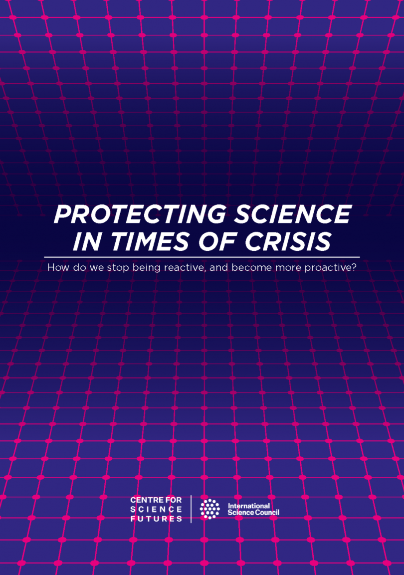 EXECUTIVE SUMMARY For more than a century, and increasingly in the past decade, scientists, academics and higher education institutions in crisis have been supported by international scientific organizations, science academies, representative organizations for higher education, UN agencies and non-governmental organizations. Their ability to offer temporary academic positions at universities and colleges, and to extend research grants, offers safety to displaced, refugee and at-risk scholars so that their research efforts are not lost, and they can keep working until conditions improve and they are able to return home. This important collective activity has saved lives, protected families and sustained research efforts to fruition. However, as the range of crises facing the world proliferates, so do the numbers of people at risk, among them scientists and academics. Wars and disasters also have a severe impact on academic and scientific institutions, and on research infrastructure, libraries and data centres. There is currently no shared understanding of how the global scientific community can respond to crises that affect science and scientists, or of how it can coordinate the ebuilding of science systems affected by crisis. The global scientific community must move from merely reacting to crisis and become proactive in protecting scientists and research in an epoch of polycrisis. We must identify the gaps in current support mechanisms and develop new and more encompassing ways to protect scientists and research in times of crisis. In this paper, we take stock of what we have learned in recent years from our collective efforts to protect scientists and scientific institutions during times of crisis. It expands our understanding of how the scientific community can prepare for, respond to and rebuild from crises, with the aim of protecting and promoting scientific knowledge as well as scientists and their contributions to societ.