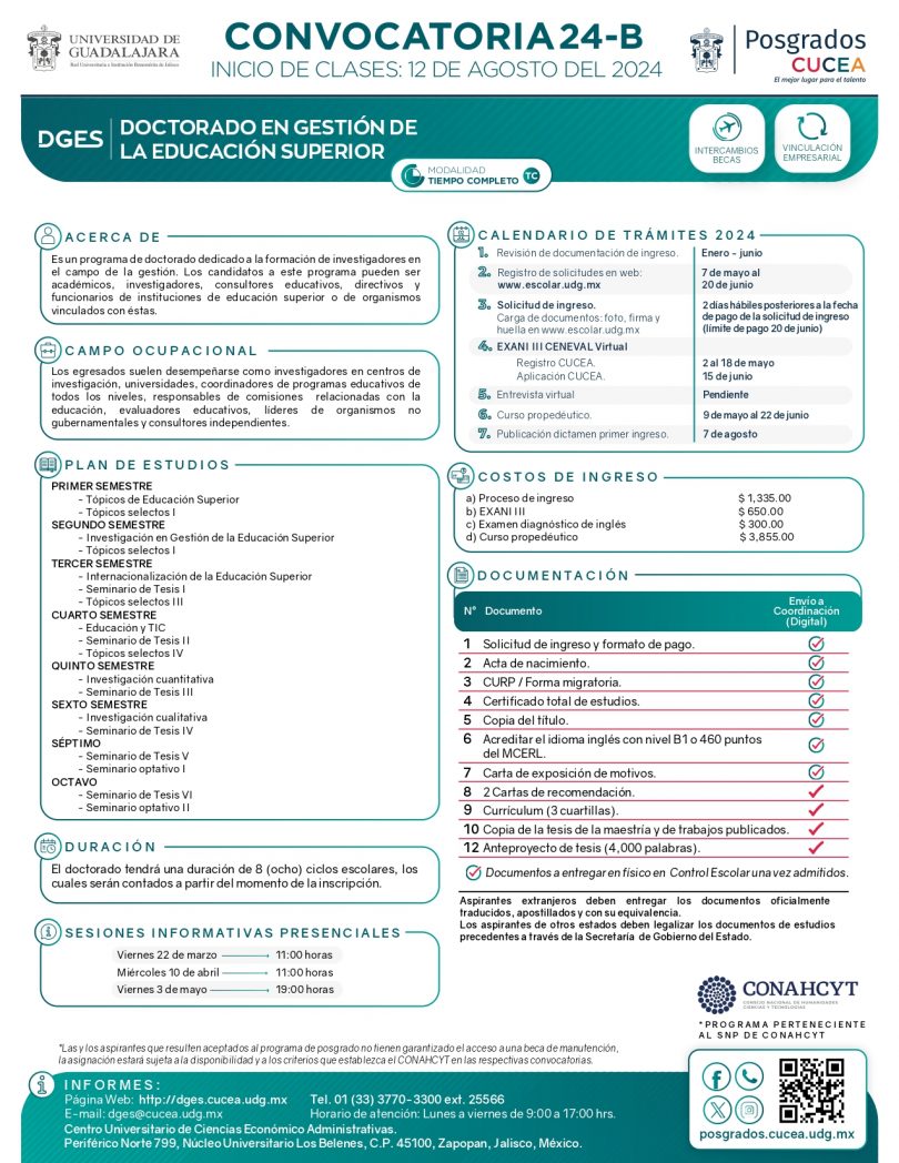 Doctorado en Gestión de la Educación Superior