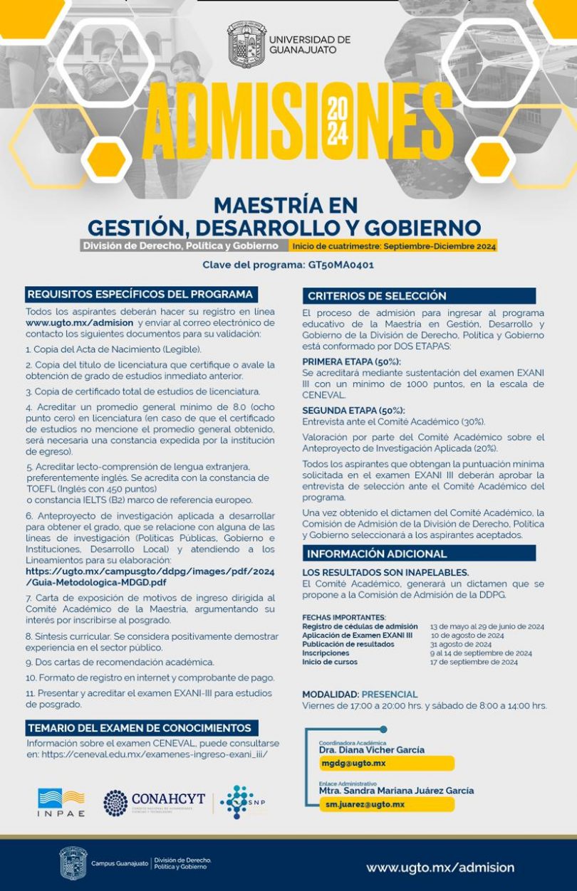 Maestría en Gestión, Desarrollo y Gobierno