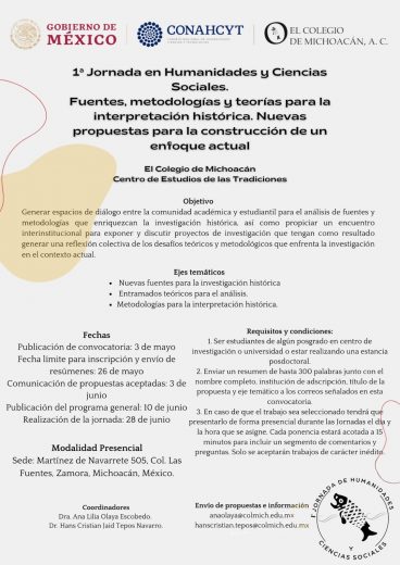 1ª Jornada en Humanidades y Ciencias Sociales