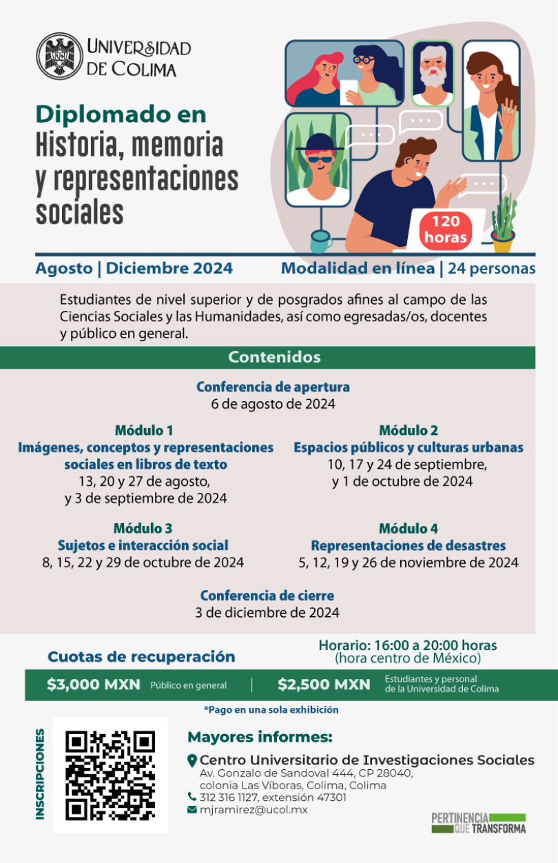 Diplomado en Historia, memoria y representaciones sociales