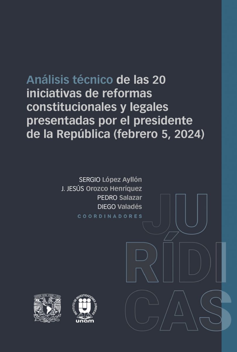 Presentación Mónica González Contró* Desde 1940, el Instituto de Investigaciones Jurídicas (IIJ) de la UNAM ha cumplido con la función de realizar investigación jurídica especializada del más alto nivel. A través de los trabajos de su personal académico ha contribuido de manera decisiva a la creación y consolidación del Estado mexicano, en concreto de las instituciones jurídicas. El IIJ ha participado en los grandes debates de la vida nacional, y se ha caracterizado por su rigor técnico, su profundidad argumentativa y su pluralidad. El gran paquete de iniciativas de reformas constitucionales y legales presentadas por el presidente de la República el 5 de febrero de 2024 no podía ser la excepción, dada la enorme relevancia de los cambios planteados. Con esta obra, coordinada por cuatro académicos, el IIJ cumple con su responsabilidad de contribuir a la discusión de los grandes problemas nacionales. Desde hace varios años, los ejercicios de parlamento abierto han sido fundamentales para la mejora de las reformas constitucionales y legales. Esta práctica deriva de la evolución del derecho a la información y la transparencia, la obligación de rendición de cuentas y el derecho a la participación de la ciudadanía en los asuntos públicos. Este ejercicio se da en el contexto del Estado democrático de derecho, en el que la democracia se interpreta con un contenido más sustantivo, no únicamente procedimental. Es decir, se busca avanzar hacia una democracia más deliberativa, que no se reduzca al ejercicio del derecho al voto cada cierto tiempo para elegir entre las personas postuladas por los partidos políticos. En esta concepción más robusta de la democracia y del Estado de derecho, los derechos humanos, reconocidos en la Constitución y en los tratados internacionales, tienen un papel fundamental, que debe condicionar la creación y la interpretación de las normas jurídicas. Ello requiere de un diálogo deliberativo y abierto, en el que se escuche la diversidad de voces y análisis de la sociedad y las personas especialistas. El papel de las y los juristas es fundamental, dada la necesidad de emplear un lenguaje técnico que permita garantizar la seguridad jurídica a todas las personas. Es con este espíritu que Sergio López Ayllón, J. Jesús Orozco Henríquez, Pedro Salazar y Diego Valadés reúnen en este volumen a algunas de las voces más autorizadas en las distintas temáticas que abordan las iniciativas. Se trata de un diálogo plural, como corresponde a nuestra Universidad, con posturas divergentes, pero caracterizadas por el rigor académico y una sólida argumentación de sus autores y autoras, así como un genuino interés en que las instituciones de nuestro país, en concreto las disposiciones constitucionales y legales, respondan a las necesidades de una sociedad también plural, diversa y en constante transformación. Nuestro país ha avanzado de manera sustantiva hacia la distribución e independencia de poderes, el reconocimiento de los derechos huma- nos, la sujeción al Estado de derecho, la celebración de elecciones libres y el régimen plural de partidos; todos ellos, elementos sustanciales de la democracia representativa, según el artículo 3 de la Carta Democrática Interamericana. Toda iniciativa de reforma debe tener como fin el fortalecimiento de estos rasgos. Hacia allá deben tender todos los esfuerzos de la vida pública. Sin embargo, debemos también hacernos cargo de las promesas incumplidas de nuestra democracia. Las agendas abiertas y aún pendientes están a la vista: la enorme desigualdad económica; la crisis de inseguridad, que hace de algunas zonas de nuestro país lugares difícilmente habitables; la exclusión de millones de personas por diversos motivos; la fractura del tejido social, así como un desapego por los mecanismos de participación tradicionales, como el derecho al voto, por nombrar sólo algunos. A esto se suma la preocupación actual por la militarización de la vida pública de nuestro país. Este libro es una herramienta que debe discutirse, analizarse, argumentarse. Es el inicio de lo que debe constituirse como un gran diálogo nacional, que nos lleve a plantear las mejores soluciones que podamos encontrar para los retos de nuestro tiempo.