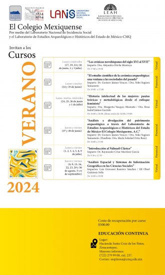 Cursos de verano de El Colegio Mexiquense