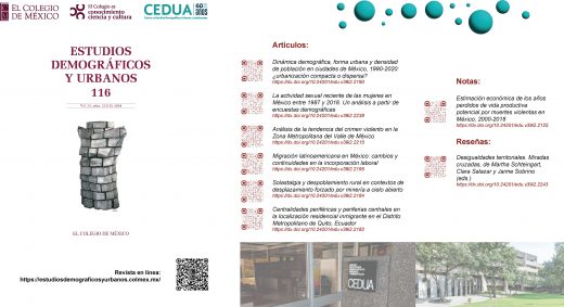 Estudios Demográficos y Urbanos, vol. 39, núm. 2