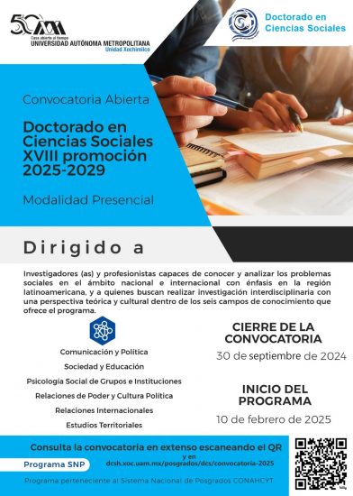Doctorado en Ciencias Sociales