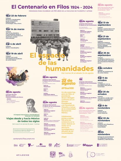 Celebrando el centenario de la Facultad de Filosofía y Letras de la UNAM