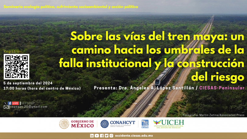 Sobre las vías del tren maya