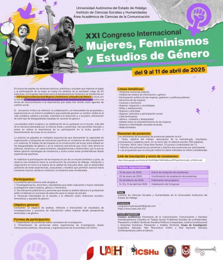 XXI Congreso Internacional Mujeres, Feminismos y Estudios de Género