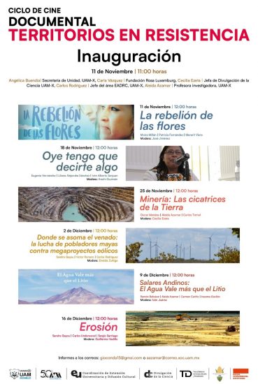 Ciclo de documentales «Territorios en resistencia»