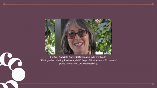 COMECSO felicita a la Dra. Gabriela Dutrenit Bielous