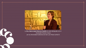 COMECSO felicita a la Dra. María Isabel Monroy