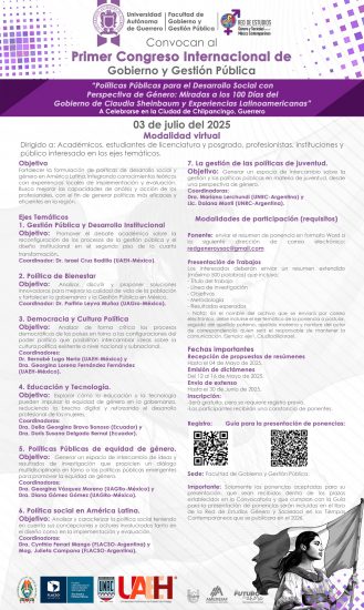 Primer Congreso Internacional de Gobierno y Gestión Pública