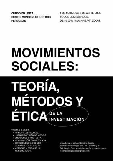 Movimientos sociales: teoría, métodos y ética de la investigación