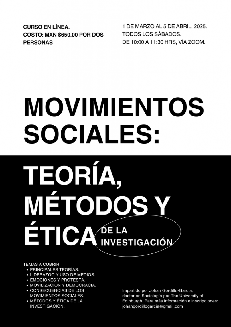 Movimientos sociales: teoría, métodos, ética de la investigación